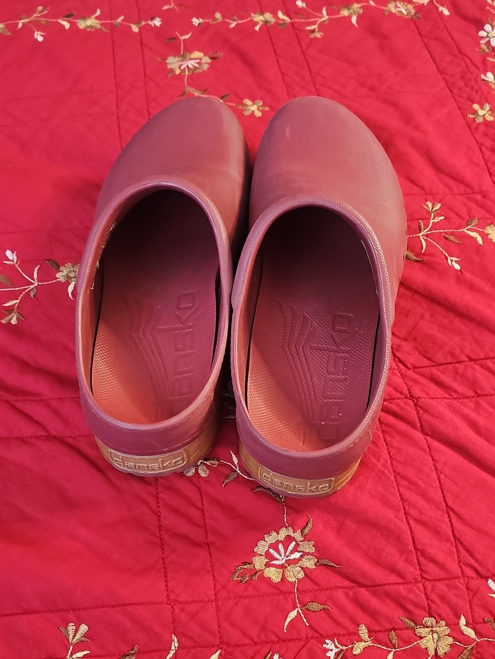 Dansko Women's Clogs in Burgundy Red